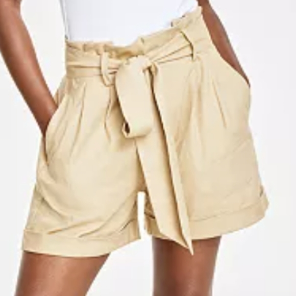 ON 34th Pants - Women's Tan Paperbag Shorts